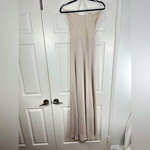 Show Me Your Mumu Godshaw Wedding Gown Tan Maxi Dress Size XXLarge NEW with tags